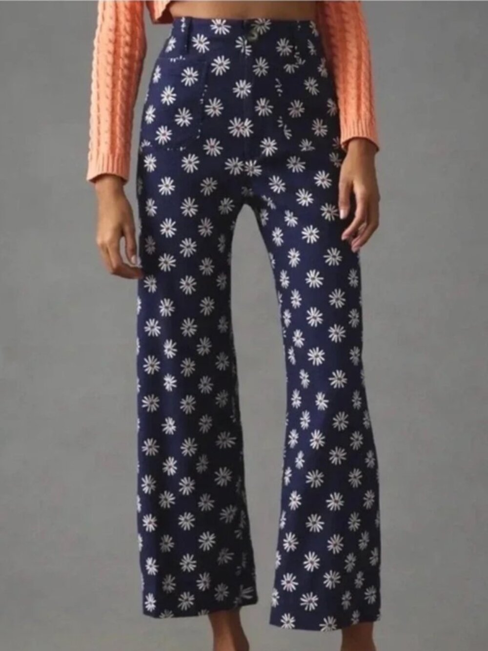 Anthropologie MAEVE Colette Wide Leg Pants Size 24 Daisy